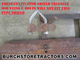 international cub tractor cultivator shield mounting bolts