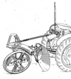 New Old Stock Disk Scraper Mounting Bracket for IH Farmall Cub 151, 152, F153 Disc Plows, PO10594