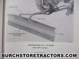 international 140 tractor rear scraper blade