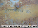 New Old Stock 12 Inch Plow Share for John Deere Moldboard Plows, BC227