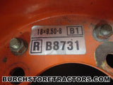 kubota B7200E tractor front tire with rim