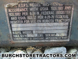 kubota rops model number L1112