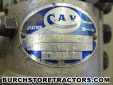 massey ferguson 20 tractor injection pump