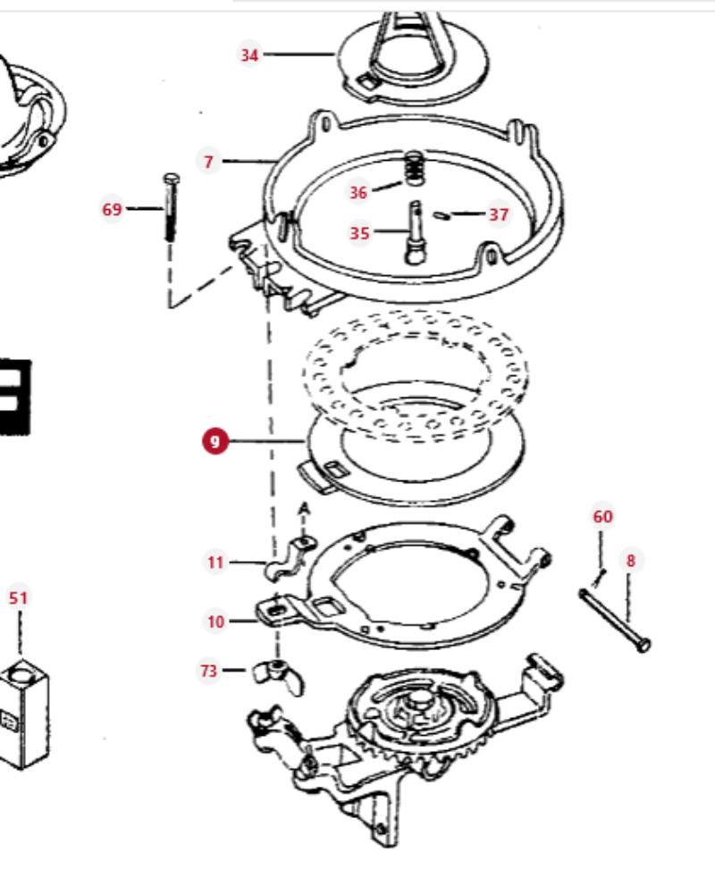 massey ferguson planter seed plates Bottom Ring