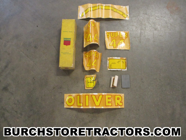 oliver super 44 tractor decal set