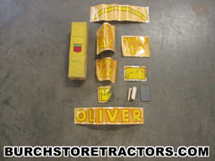 oliver super 44 tractor decal set