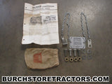 oliver super 55 tractor 3 point hitch drawbar warning plate