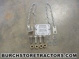 oliver super 55 tractor drawbar warning plate