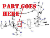 Governor Thrust Bearing for Allis Chalmers D10, D12, D14, D15, CA, B, and C Tractor