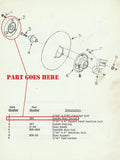 New Old Stock Inside Disc Flange Cap for Cole Disc Hillers for Planters, 496