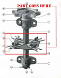 Dropping Shaft Plate Assembly for Covington Planter