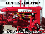 Front lift link location farmall