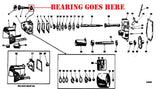 Farmall 140 belt pulley gear box bearing