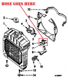 farmall 140 and 240 radiator hose lower