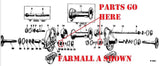 Lower Inner Final Drive Bearing for Farmall  A, AV, B, BN Tractor