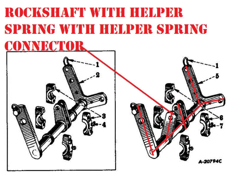 Hydraulic Block Rockshaft with Helper Spring Connector for Farmall Cub –  Burch Store Tractors