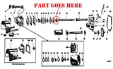 PTO Drive Gear for IH Farmall 100, 140, A, B, BN, Super A Tractor