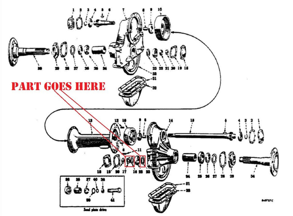 Final Drive Axle Lock Bolt with Assembly for Farmall 140