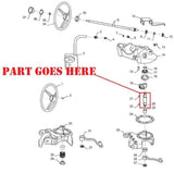 Steering Worm Gear Shaft for Farmall 130 Tractors, 356549R1