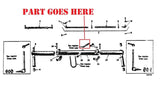Front Axle Shaft Pin for Farmall 140, 130, Super A, 100, A Tractors