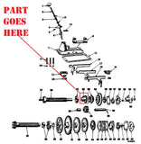 22 Tooth Transmission Reverse Spline Gear for Farmall 140, 130, 100 Tractors, 369023R21