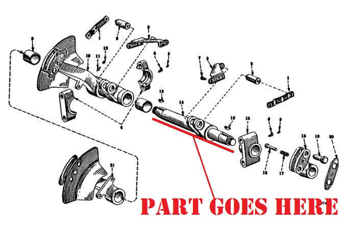 Hydraulic Rockshaft for Farmall 140, 130, Super A, 100 Tractors, 35091 ...