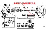 PTO Shaft for Farmall 100, 130, 140, A,  B, C, Super A, Super C, Tractors 66184DA