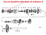 IH Farmall M differential bearing ST218A