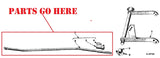 Rockshaft Lift Rod  IH Farmall 140, Super A, 130, 100 Tractors.