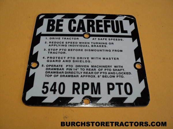 Safety Plate for John Deere 530 Tractors