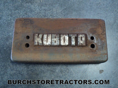 Kubota L260 Tractor Front End Weight