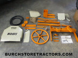 case vac tractor woods mower mounting kit
