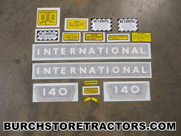 farmall 140 tractor decal set
