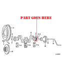 Engine Crankshaft Drive Gear for Farmall Cub  Tractors, 251265R1