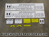 Complete Decal Set for Farmall Cub Tractor