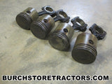 farmall cub tractor motor pistons with rods 
