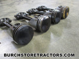 farmall super c tractor fire crater pistons with connecting rods