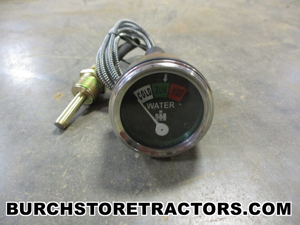 International Harvester Farmall Water Temp Gauge For Tractors - C, Super C, 200, 300, 400, 560 & More