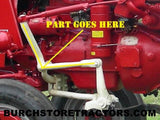 front left cultivator arm and connector for farmall tractor 516769R21, 516766R1