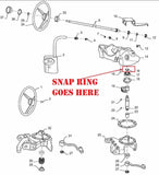 IH 140 Tractor Sector Steering Shaft Snap Ring