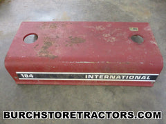 international 184 tractor hood