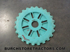 farmall super c tractor round corn seed plate