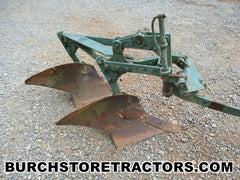 john deere m tractor double bottom plow
