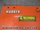 kubota tractor model 2020 blade