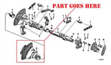 Left Hydraulic Rockshaft Assembly for Farmall 140, 130, Super A, 100 Tractors, 350919R21