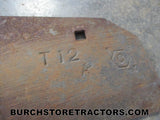 moldboard plow part number T12