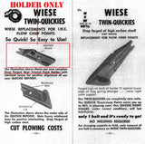  Wiese "Twin Quickies" Spear Point Holder for IH Plow Chief Plows
